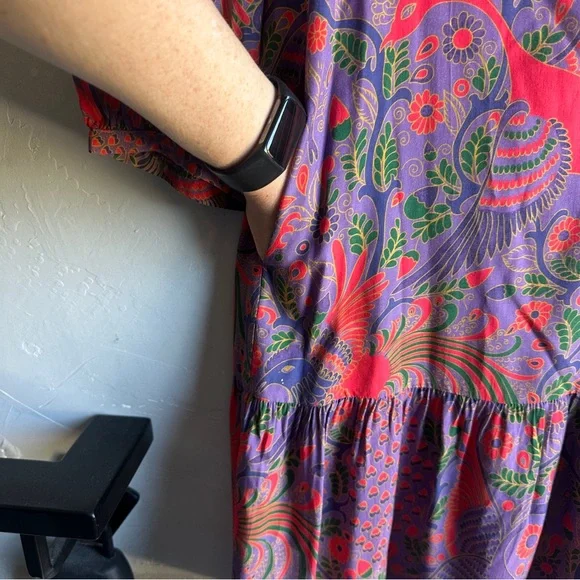 Tuckernuck Peacock Gwyneth 100% Bamboo Dress with Pockets Resortwear Sz M - Picture 6 of 16